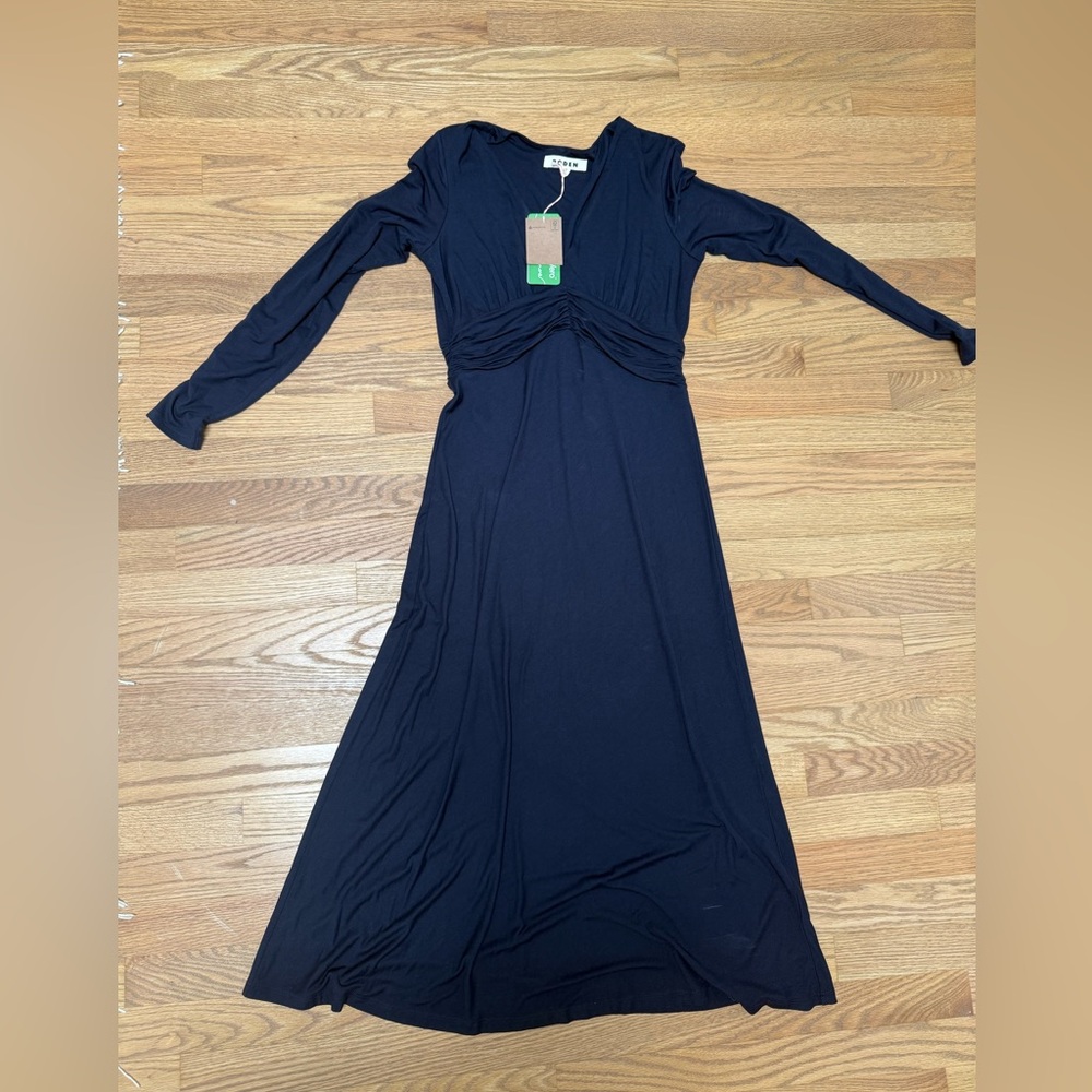 NWT Boden navy Elodie Empire Midi Dress 6